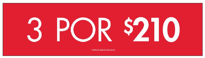 3 FOR $$ GONDOLA SIGN - MEXICO