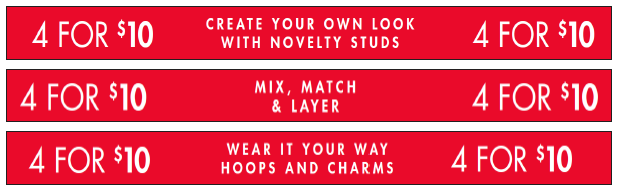 4 FOR 10 EXTRA LONG STRIP SET