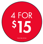 4 FOR $15 CIRCLE POP - USA