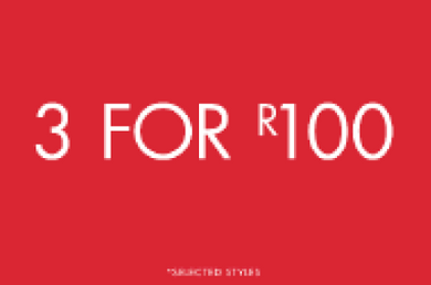 3 FOR R100 WALLBAY SIGN - SOUTH AFRICA