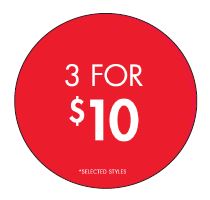 3 FOR $10 CIRCLE POP SET - USA